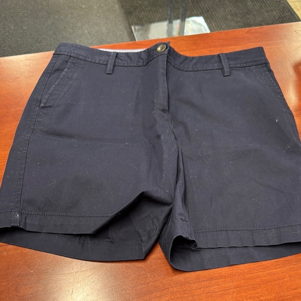Talbots Navy Cotton Blend Shorts